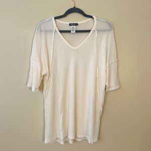 Heimish Half Sleeve Waffle Top